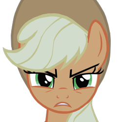 Size: 1280x1278 | Tagged: safe, artist:benpictures1, applejack, pony, bats!, angry, applejack's hat, clothes, cowboy hat, cute, female, hat, inkscape, jackabetes, looking at you, mare, simple background, solo, stop the bats, transparent background, vector