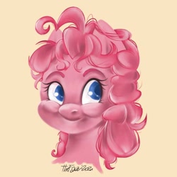 Size: 1024x1024 | Tagged: safe, artist:ilcerbiastrello, derpibooru import, pinkie pie, earth pony, pony, female, solo