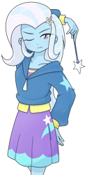 Size: 640x1280 | Tagged: safe, artist:batipin, derpibooru import, trixie, equestria girls, looking at you, one eye closed, simple background, transparent background