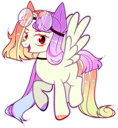 Size: 1600x1729 | Tagged: safe, artist:toffeelavender, derpibooru import, oc, oc only, pegasus, pony, base used, choker, female, glasses, hoof polish, mare, pegasus oc, simple background, smiling, solo, transparent background, wings