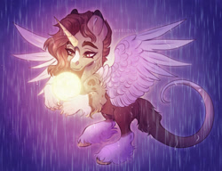 Size: 1280x982 | Tagged: safe, artist:sadelinav, derpibooru import, oc, alicorn, pony, moon, solo, tangible heavenly object