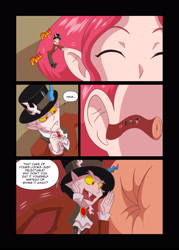 Size: 2597x3625 | Tagged: safe, artist:varu, discord, pinkie pie, human, comic, humanized