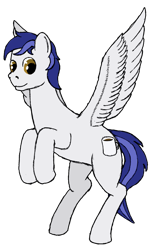 Size: 1347x2159 | Tagged: safe, artist:exhumed legume, ponybooru exclusive, oc, oc only, oc:officer hotpants, pegasus, pony, ponybooru collab 2022, digitally colored, flying, male, mixed media, pencil drawing, simple background, solo, stallion, traditional art, transparent background