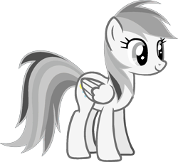 Size: 1319x1201 | Tagged: safe, artist:josephlu2021, derpibooru import, oc, oc only, oc:gray awesome dash, pegasus, pony, folded wings, pegasus oc, pony oc, simple background, solo, standing, transparent background, wings