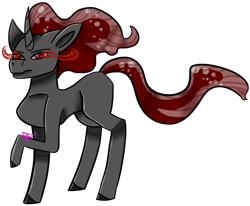 Size: 1743x1437 | Tagged: safe, derpibooru import, oc, oc only, oc:kratra, unicorn, glowing, glowing eyes, hair, simple background, solo, tail, transparent background