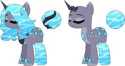 Size: 672x356 | Tagged: safe, artist:eiine, derpibooru import, oc, oc only, oc:indigo blue, original species, pony, aqua equos, simple background, solo, transparent background