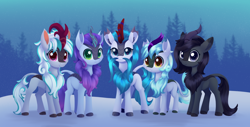 Size: 5832x2958 | Tagged: safe, artist:dusthiel, derpibooru import, oc, oc only, kirin, high res, snow