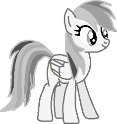 Size: 271x287 | Tagged: safe, artist:josephlu2021, derpibooru import, oc, oc only, oc:gray awesome dash, pegasus, pony, folded wings, pegasus oc, pony oc, reaction, simple background, standing, transparent background, wings