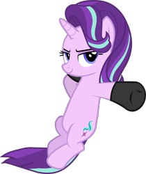 Size: 4580x5460 | Tagged: safe, alternate version, artist:mlpmvguy, derpibooru import, starlight glimmer, pony, unicorn, absurd resolution, clothes, female, mare, simple background, smiling, smug, socks, solo, transparent background, vector