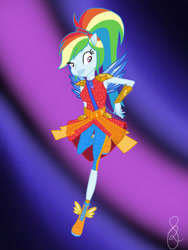 Size: 768x1024 | Tagged: safe, artist:ilaria122, derpibooru import, rainbow dash, equestria girls, legend of everfree, clothes, crystal guardian, crystal wings, ponied up, simple background, solo, transparent background, wings