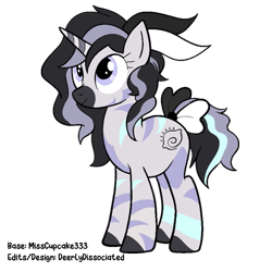 Size: 861x861 | Tagged: safe, artist:misscupcake333, artist:toxintonic, derpibooru import, oc, oc only, pony, unicorn, zebra, base, simple background, solo, transparent background