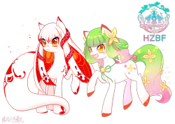 Size: 2263x1600 | Tagged: artist needed, safe, derpibooru import, oc, oc only, oc:明珠, china, duo, hangzhou brony festival, mascot, simple background, transparent background