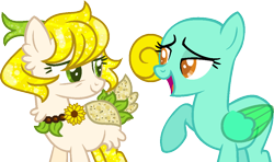 Size: 1032x613 | Tagged: safe, artist:eiine, derpibooru import, oc, oc only, oc:sun flower, original species, pony, aqua equos, closed species, simple background, transparent background