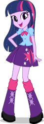 Size: 168x473 | Tagged: safe, artist:gouhlsrule, derpibooru import, twilight sparkle, twilight sparkle (alicorn), alicorn, equestria girls, boots, bowtie, clothes, cutie mark on clothes, high heel boots, shirt, shoes, simple background, skirt, solo, transparent background