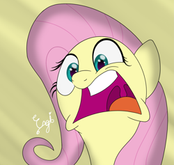 Size: 2689x2549 | Tagged: safe, artist:engi, derpibooru import, fluttershy, pegasus, pony, buckball season, bust, faic, female, frown, high res, mare, open mouth, signature, simple background, solo, uvula
