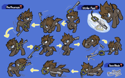 Size: 1680x1050 | Tagged: safe, derpibooru import, earth pony, pony, combat, keyblade, kingdom hearts, ponified, sora, weapon