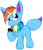Size: 918x1058 | Tagged: safe, oc, oc only, oc:rainbow eevee, ponybooru collab 2022, cookie, crumbs, cute, eating, female, food, looking up, multicolored hair, oreo, pink eyes, pokémon pony, rainbow hair, simple background, solo, transparent background
