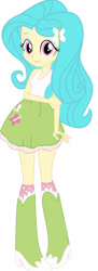 Size: 471x1293 | Tagged: safe, artist:thehumanboywonder, derpibooru import, fluttershy, equestria girls, boots, clothes, high heel boots, palette swap, recolor, shirt, shoes, simple background, skirt, socks, solo, white background
