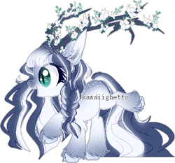 Size: 450x420 | Tagged: safe, artist:kawaiighetto, derpibooru import, oc, oc only, pony, braid, simple background, smiling, solo, transparent background, unshorn fetlocks