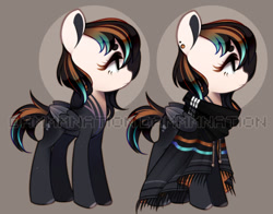 Size: 733x575 | Tagged: safe, artist:dammmnation, derpibooru import, oc, oc only, pegasus, pony, abstract background, base used, clothes, duo, pegasus oc, scarf, wings