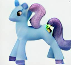 Size: 751x689 | Tagged: safe, derpibooru import, machine learning generated, earth pony, artificial intelligence, computer generated, dall·e mini, ponytail, toy