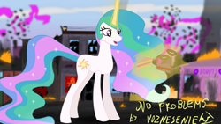 Size: 1280x720 | Tagged: safe, artist:fiveclassified, derpibooru import, princess celestia, alicorn, berlin, cake, cakelestia, food