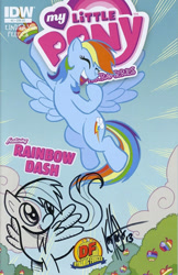 Size: 300x462 | Tagged: safe, derpibooru import, idw, rainbow dash, pegasus, pony, cover, solo