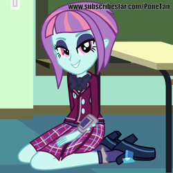 Size: 4000x4000 | Tagged: safe, artist:cloppy hooves, sunny flare, equestria girls, female, show accurate, solo