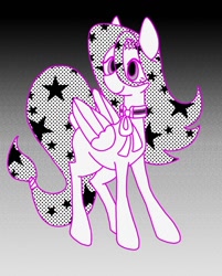Size: 966x1200 | Tagged: safe, artist:stacy_165cut, derpibooru import, pegasus, pony, female, folded wings, mare, monochrome, solo, wings