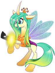 Size: 2400x3200 | Tagged: safe, artist:cheezedoodle96, artist:jadedjynx, derpibooru import, queen chrysalis, changedling, changeling, changeling queen, to where and back again, .svg available, a better ending for chrysalis, abstract background, chest fluff, female, fluffy, gasp, good, good end, open mouth, purified chrysalis, rearing, reformed, simple background, solo, sparkles, spread wings, svg, transformation, transparent background, vector, what if, wide eyes, wings