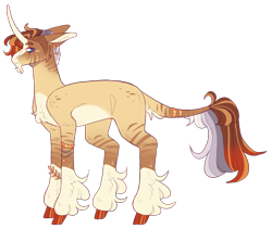 Size: 2781x2348 | Tagged: safe, artist:sleepy-nova, derpibooru import, oc, oc only, oc:burnt orange, hybrid, zony, male, offspring, parent:sunburst, parent:zecora, simple background, solo, transparent background