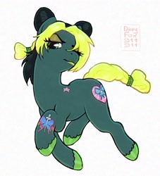 Size: 1672x1839 | Tagged: safe, artist:dirtyfox911911, derpibooru import, earth pony, pony, anime, crossover, female, jojo's bizarre adventure, jolyne kujo, mare, ponified, simple background, solo, stone ocean, white background