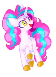 Size: 622x850 | Tagged: safe, artist:stacy_165cut, derpibooru import, oc, oc only, pony, unicorn, female, horn, looking up, mare, raised hoof, raised leg, simple background, solo, white background