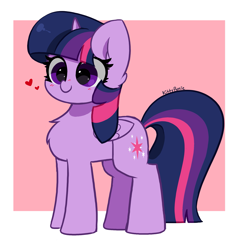 Size: 2863x2972 | Tagged: safe, artist:kittyrosie, derpibooru import, twilight sparkle, twilight sparkle (alicorn), alicorn, pony, cute, simple background, solo, twiabetes