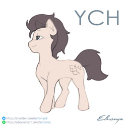 Size: 1000x1000 | Tagged: safe, artist:eltaile, derpibooru import, pony, any race, commission, cute, simple background, solo, white background, your character here