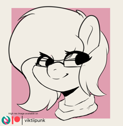 Size: 3400x3500 | Tagged: safe, artist:viktiipunk, derpibooru import, oc, pegasus, pony, clothes, female, glasses, mare, solo, sweater