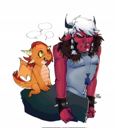 Size: 1859x2048 | Tagged: safe, derpibooru import, lord tirek, oc, oc:fungus, centaur, dragon, taur, art trade, disguise, disguised changeling, male, young tirek