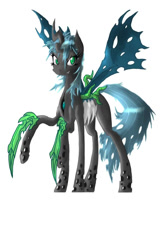 Size: 655x1023 | Tagged: safe, artist:alccarion, derpibooru import, queen chrysalis, changeling, changeling queen, 2012, concept art, female, game, old art, ponycraft, simple background, solo, white background