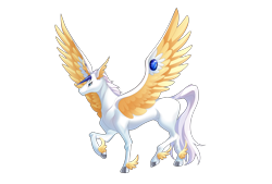 Size: 6626x4492 | Tagged: safe, artist:alus, derpibooru import, oc, oc only, pegasus, crystal beast, crystal beast sapphire pegasus, horn, sapphire pegasus, simple background, solo, transparent background, yu-gi-oh!