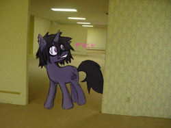 Size: 2667x2000 | Tagged: safe, artist:sleepymist, derpibooru import, oc, oc only, oc:mist avalon, pony, emo, goth, messy hair, pony oc, sketch, the backrooms, vulgar