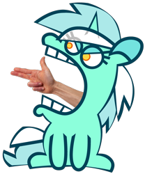 Size: 2680x3220 | Tagged: safe, artist:threetwotwo32232, derpibooru import, lyra heartstrings, pony, unicorn, female, hand, mare, simple background, solo, suddenly hands, transparent background, wat