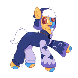 Size: 2048x2048 | Tagged: safe, artist:nrpony, derpibooru import, earth pony, pony, cloak, clothes, crossover, ponified, red eyes, simple background, smiling, the collector (the owl house), the owl house, transparent background