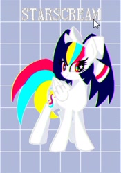 Size: 1080x1543 | Tagged: safe, artist:stacy_165cut, derpibooru import, oc, oc only, pegasus, pony, bow, female, folded wings, hair bow, looking at you, mare, mouse cursor, solo, wings