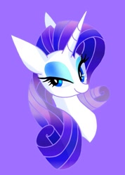 Size: 641x900 | Tagged: safe, artist:stacy_165cut, derpibooru import, oc, oc only, pony, unicorn, bust, female, horn, looking at you, mare, purple background, simple background, solo