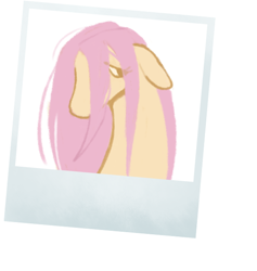 Size: 568x600 | Tagged: safe, artist:bananasmores, derpibooru import, fluttershy, pegasus, pony, bust, solo