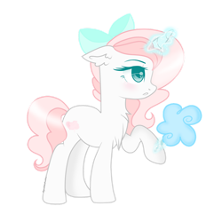 Size: 1280x1280 | Tagged: safe, artist:sugarcubecreationz, derpibooru import, oc, oc only, oc:sweetheart, pony, unicorn, bow, cotton candy, hair bow, horn, simple background, solo, transparent background, unicorn oc