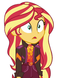 Size: 758x1024 | Tagged: safe, artist:fireluigi29, derpibooru import, edit, edited screencap, screencap, sunset shimmer, equestria girls, background removed, female, not a vector, open mouth, simple background, solo, transparent background