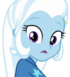 Size: 930x1024 | Tagged: safe, artist:fireluigi29, derpibooru import, edit, edited screencap, screencap, trixie, equestria girls, background removed, female, not a vector, open mouth, simple background, solo, transparent background