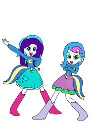 Size: 791x1010 | Tagged: safe, artist:madason602, derpibooru import, oc, oc only, equestria girls, duo, simple background, transparent background