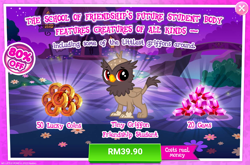 Size: 1034x684 | Tagged: safe, derpibooru import, griffon, the last problem, advertisement, chickub, costs real money, gameloft, garrick, gem, lucky coins, official, sale